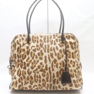 Dolce and Gabbana red interior cheetah print purse